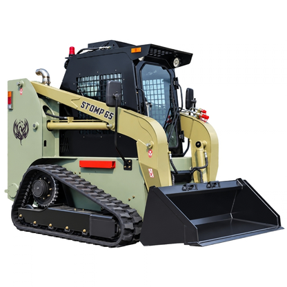 TYPHON STOMP 65 Mini Skid Steer Loader PROPACT Series 74 HP Cummins Diesel, Dual Hydraulics, A/C & Heater Cab