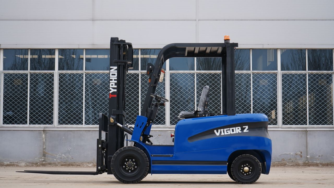 New 2025 TYPHON VIGOR 2 Blue Electric Forklift 2 Ton Lifter Lift Truck Jitney Hi-Lo