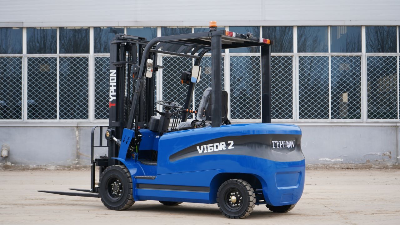 New 2025 TYPHON VIGOR 2 Blue Electric Forklift 2 Ton Lifter Lift Truck Jitney Hi-Lo