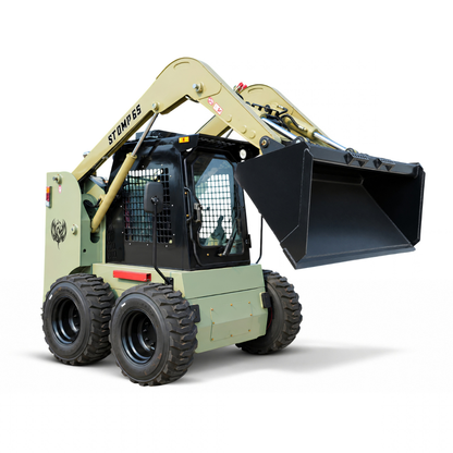 TYPHON STOMP 65 PROPACT Series Wheel Skid Steer Loader - 74 HP Cummins Diesel, Dual Hydraulics, Enclosed A/C Cab