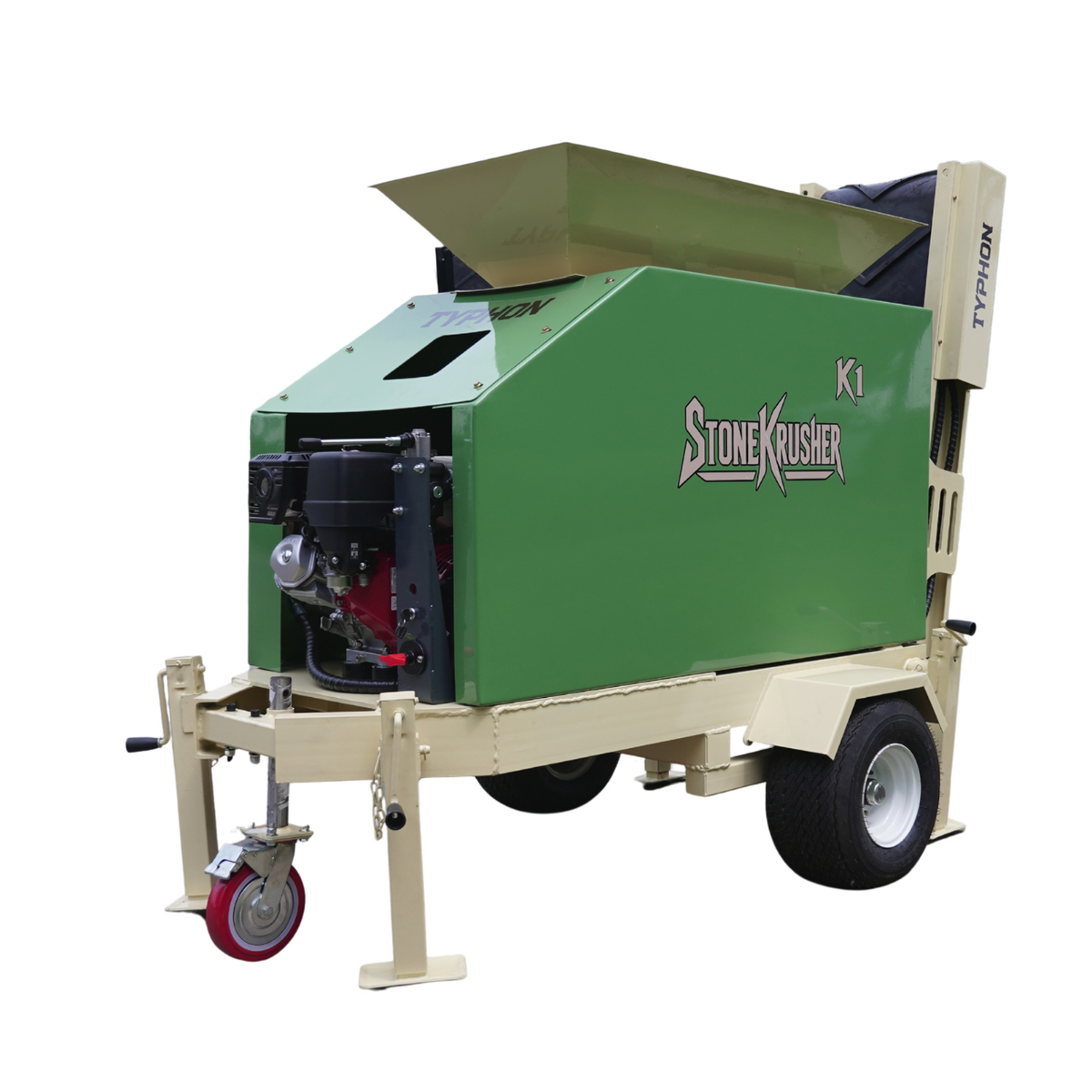 TYPHON STONEKRUSHER K1 Compact Rock Crusher 11.7 HP Honda GX390  KONSTRUCTZ SERIES