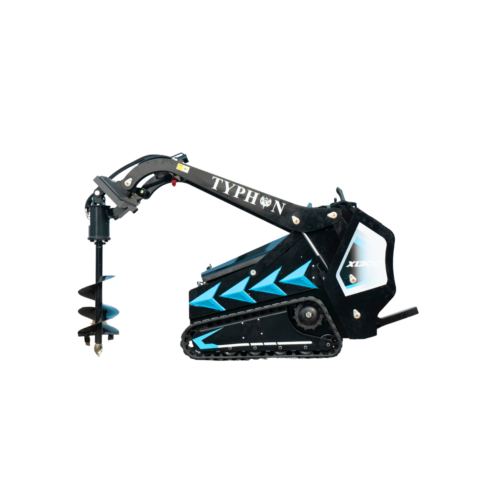 Hydraulic Earth Auger Attachment 200mm for Mini Skid Steer – TYPHON STOMP X1300 & STOMP 509 - New Excavator For Sale