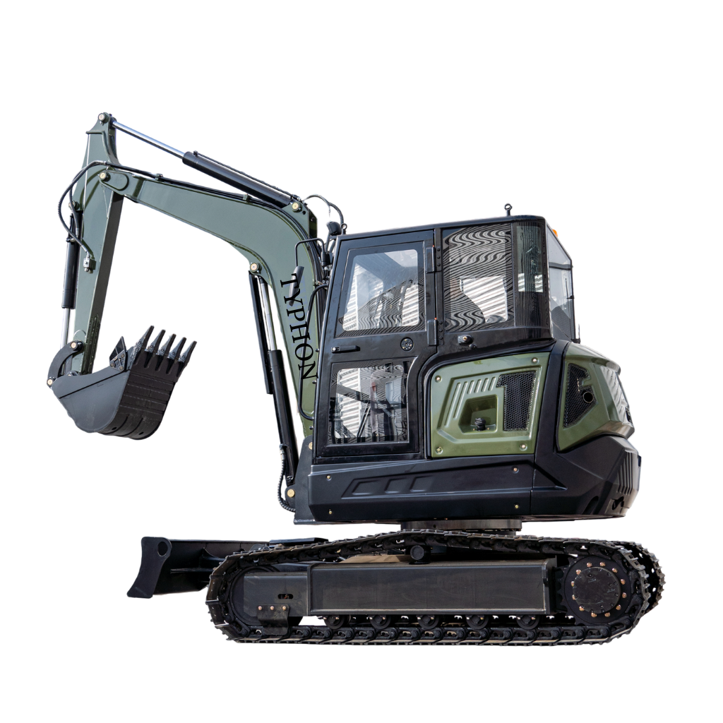 TYPHON TERROR LXV 6.6 Ton Mini Excavator Kubota V2607 56.9HP AC/Heater Cabin Boom Swing Two Speed Travel 0.23m³ Bucket  Heavy Duty Construction Machine