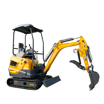 TYPHON TERROR XVII Pro Mini Excavator 14 kN Digging Force Dual Auxiliary Circuits EPA-Certified Kubota D902 Engine