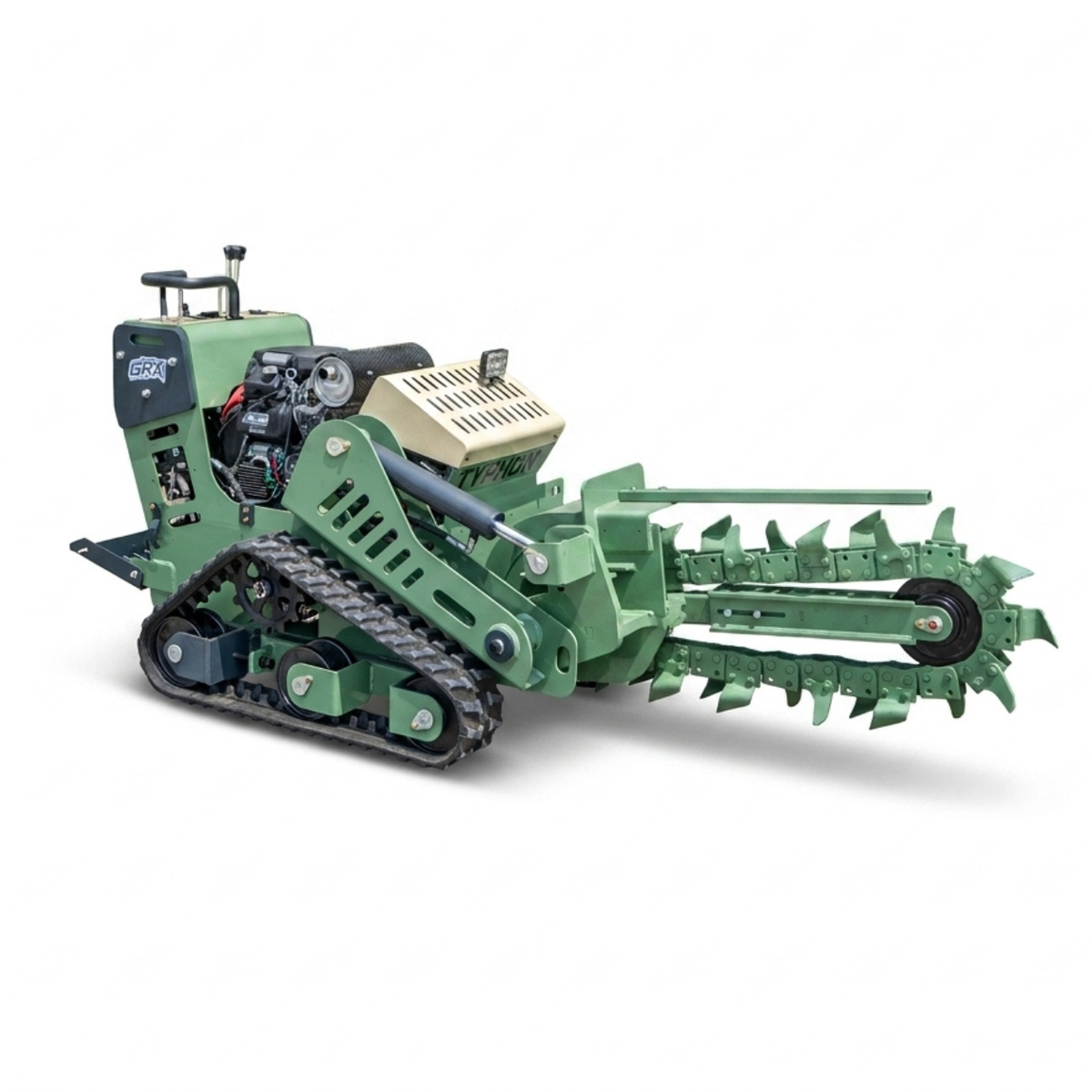 TYPHON GroundRipper GRX1 Compact Track Trencher 29.5" Trenching Depth, Honda GX690  Konstructz Series