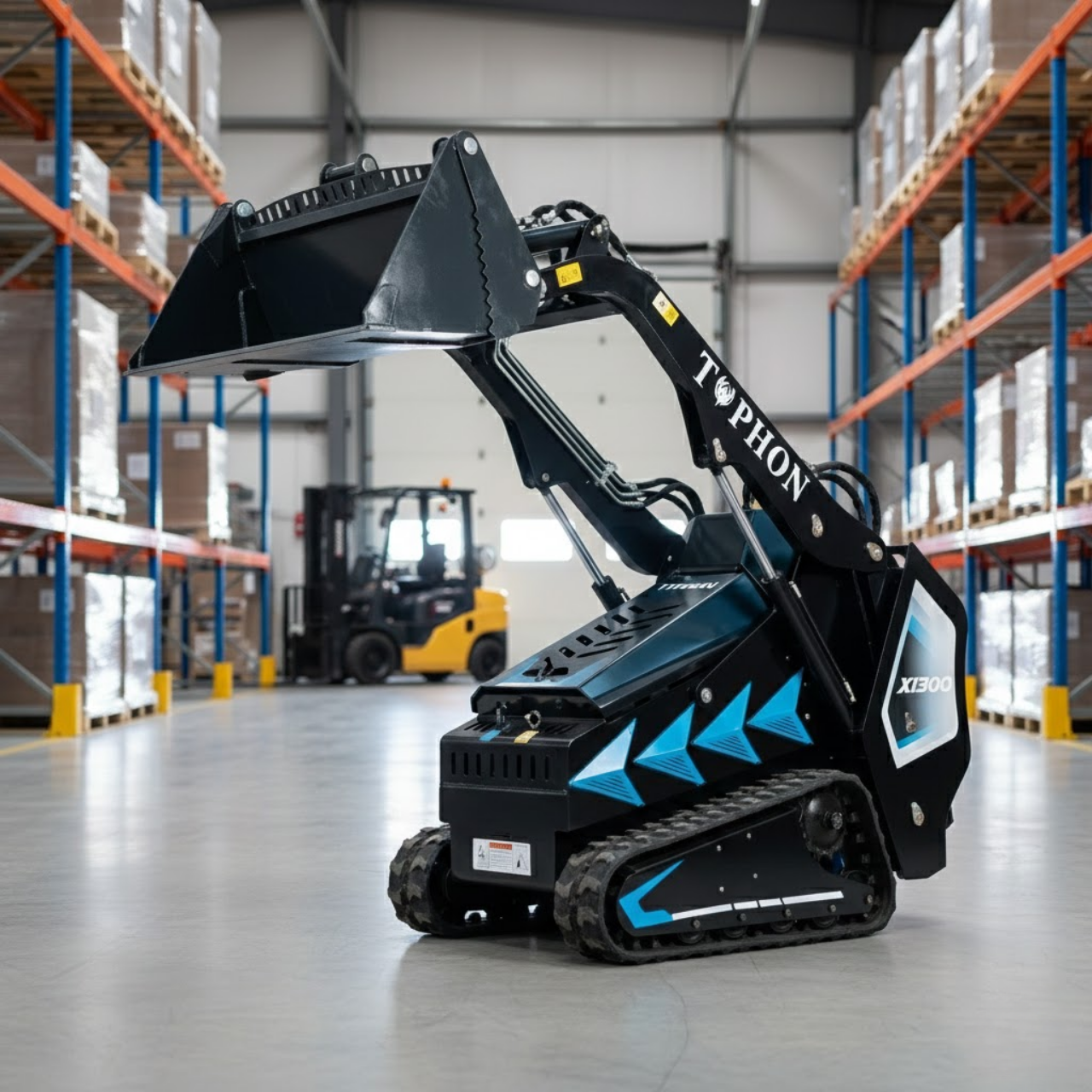 4-in-1 Combo Bucket Attachment for Mini Skid Steer Fits TYPHON STOMP X1300 & STOMP 509 - New Excavator For Sale