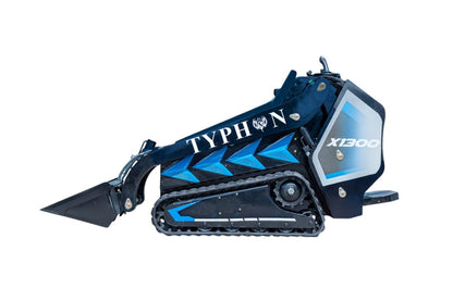 TYPHON STOMP X1300 Mini Skid Steer Loader with Kubota D1105 25hp Engine and Advance Hydraulic Systems