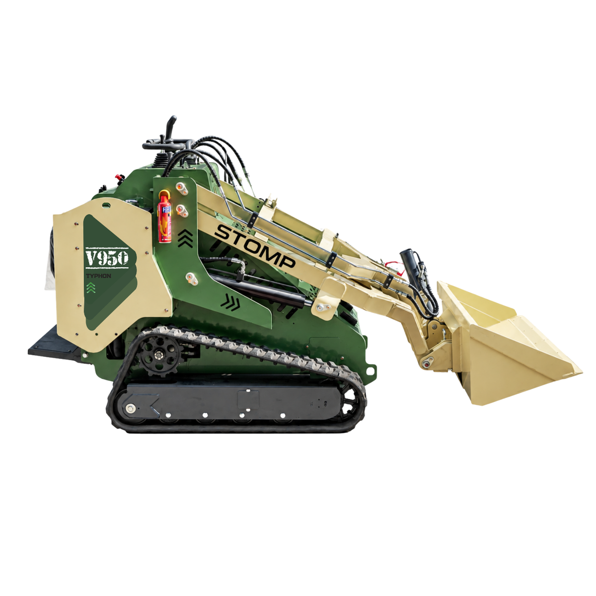 TYPHON STOMP V950 25HP Kubota Diesel Mini Skid Steer Track Loader – Konstructz Series