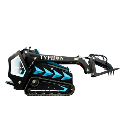 Hydraulic Log & Wood Grabber Attachment for Mini Skid Steer  Fits TYPHON STOMP X1300 & 509 - New Excavator For Sale