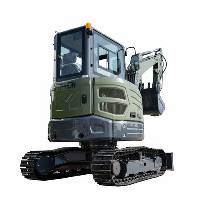 TYPHON KUVOU 4.0 mini excavator Kubota D1703 Diesel engine with 4Ton Operating Weight AC/ Heater