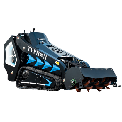 Hydraulic Rotary Tiller Attachment for Mini Skid Steer  Fits TYPHON STOMP X1300 & 509 - New Excavator For Sale