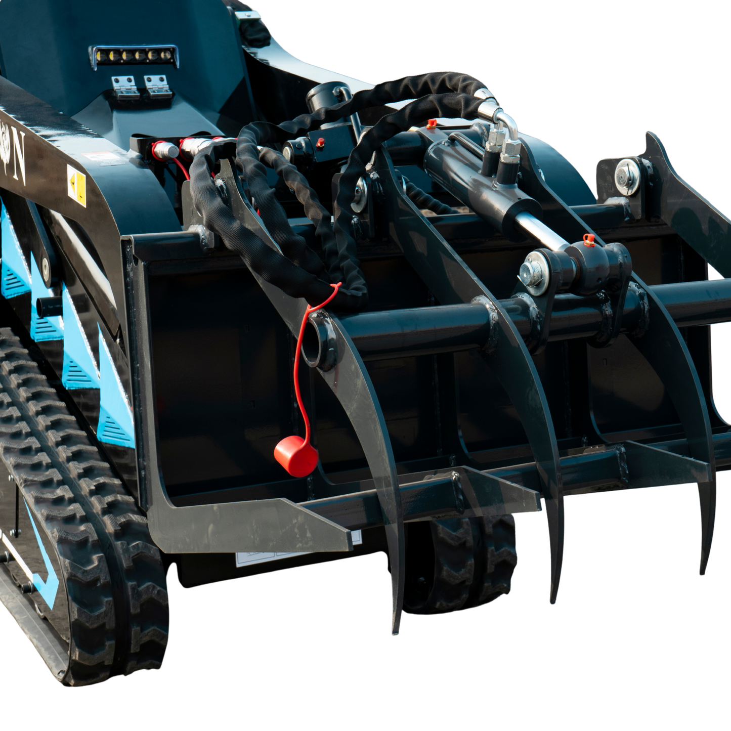 Hydraulic Log & Wood Grabber Attachment for Mini Skid Steer  Fits TYPHON STOMP X1300 & 509 - New Excavator For Sale