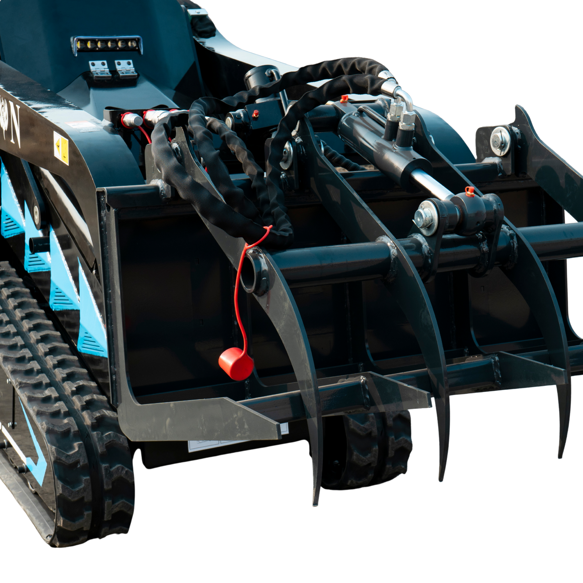 Hydraulic Log & Wood Grabber Attachment for Mini Skid Steer  Fits TYPHON STOMP X1300 & 509 - New Excavator For Sale