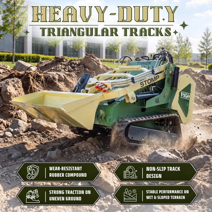 TYPHON STOMP V950 25HP Kubota Diesel Mini Skid Steer Track Loader – Konstructz Series