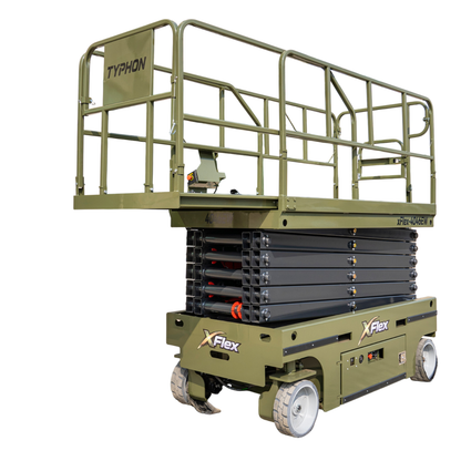 TYPHON xFlex-4046EW 2.6 Ton Electric Wheel Scissor Lift&nbsp; 40 ft Max Platform Height&nbsp; 35.4" Platform Extension