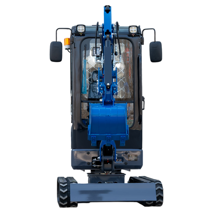 TYPHON TERROR XIX Prestige, 20.4 HP Kubota D902 4200lbs Mini Excavator with Boom Swing, Retractable Tracks, and Heater Cabin