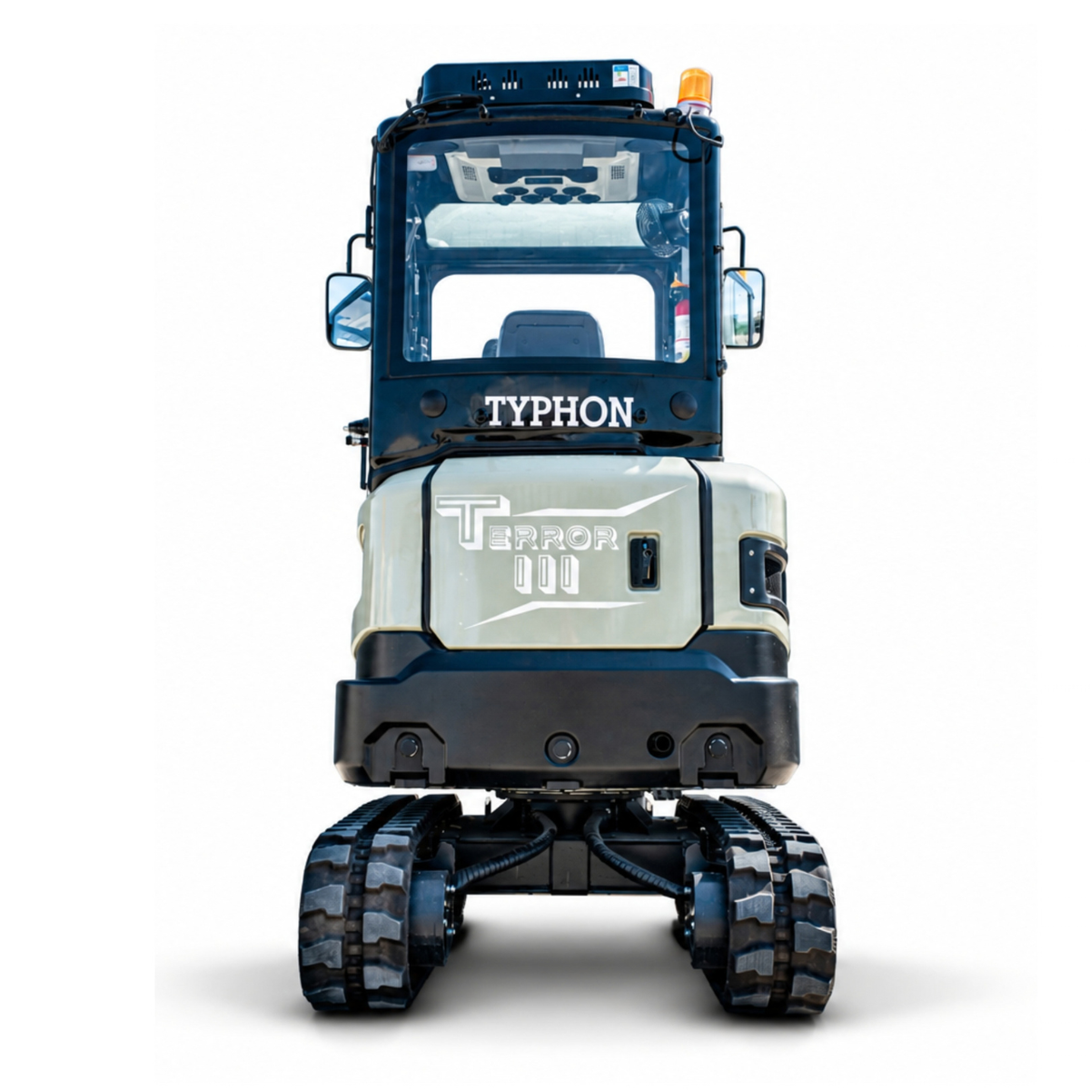TYPHON TERROR III PROPACT Series Mini Excavator 6,000 lb Kubota D1105, Zero Tail Swing, AC/Heater