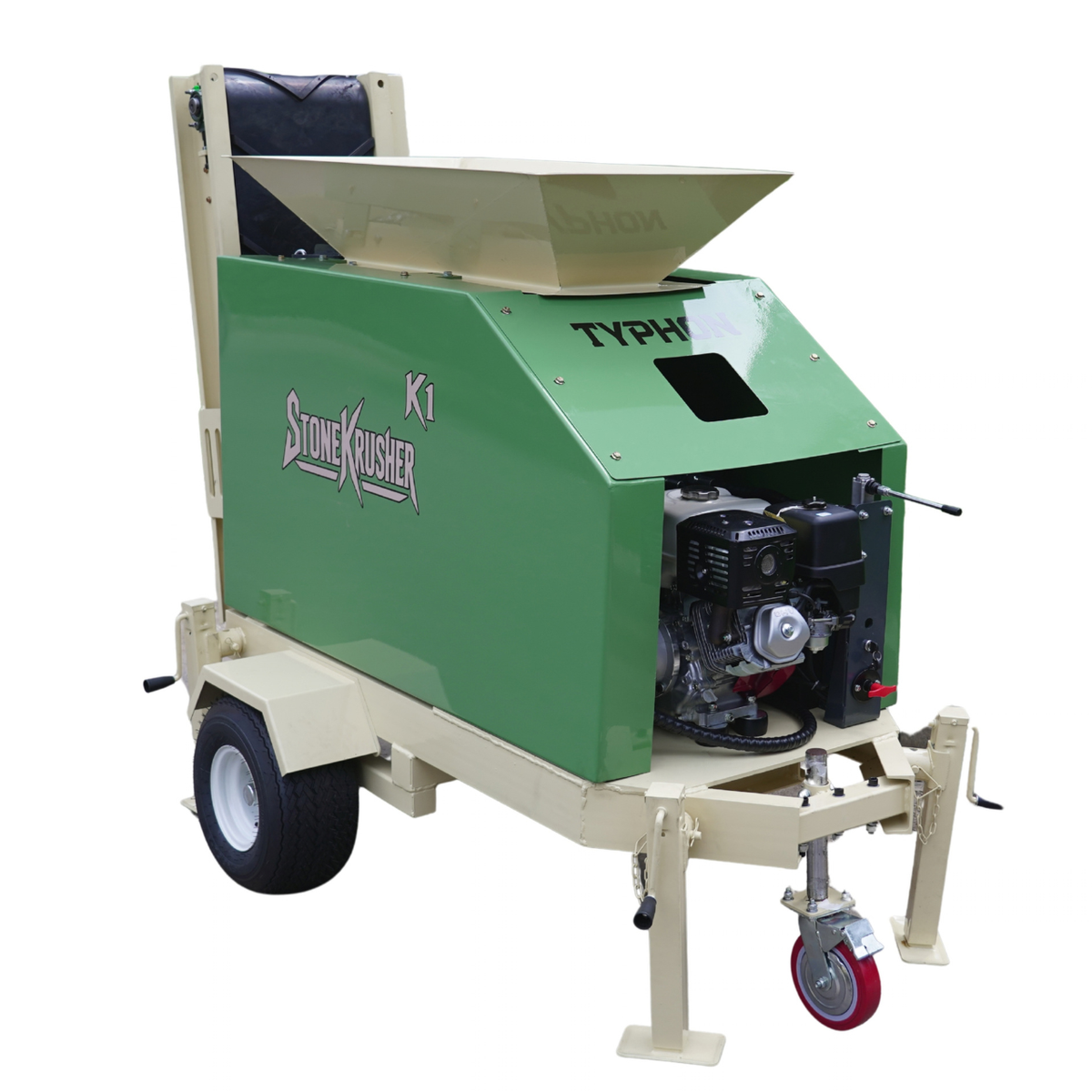 TYPHON STONEKRUSHER K1 Compact Rock Crusher 11.7 HP Honda GX390  KONSTRUCTZ SERIES