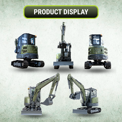 TYPHON KUVOU 4.0 mini excavator Kubota D1703 Diesel engine with 4Ton Operating Weight AC/ Heater