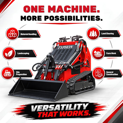 TYPHON STOMP 502 PRO Compact Track Loader - 22.1 HP Honda GX690 - 3-Pump Hydraulics - EPA Certified