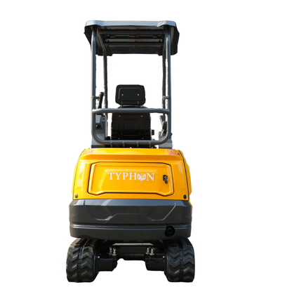TYPHON TERROR XVII Pro Mini Excavator 14 kN Digging Force Dual Auxiliary Circuits EPA-Certified Kubota D902 Engine