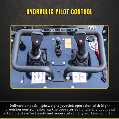 TYPHON Stomp V1000 Skid steer Loader24HP Kubota D1105 water-cooled Diesel Pilot control LED