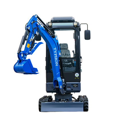 TYPHON TERROR XIX Prestige, 20.4 HP Kubota D902 4200lbs Mini Excavator with Boom Swing, Retractable Tracks, and AC/Heater Cabin - New Excavator For Sale