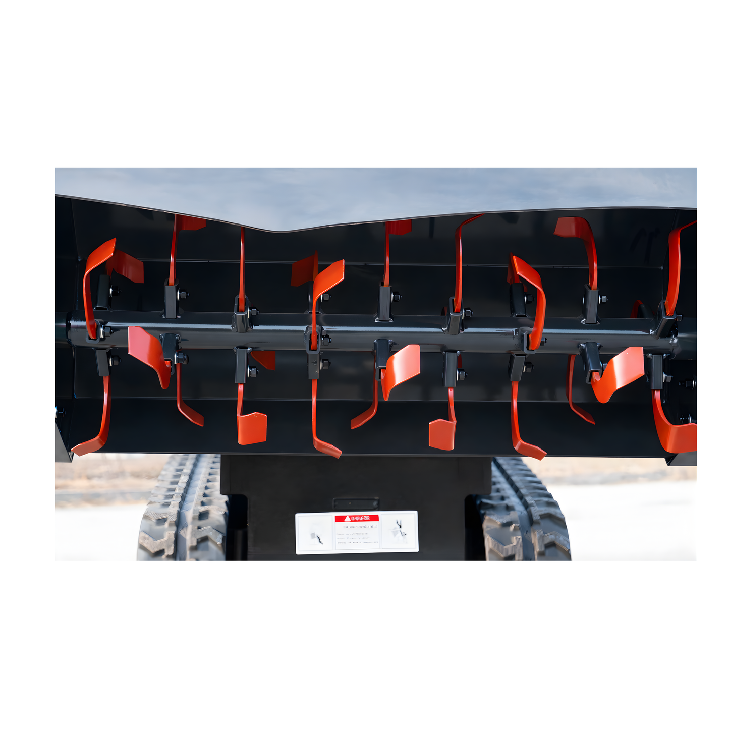 Hydraulic Rotary Tiller Attachment for Mini Skid Steer  Fits TYPHON STOMP X1300 & 509 - New Excavator For Sale