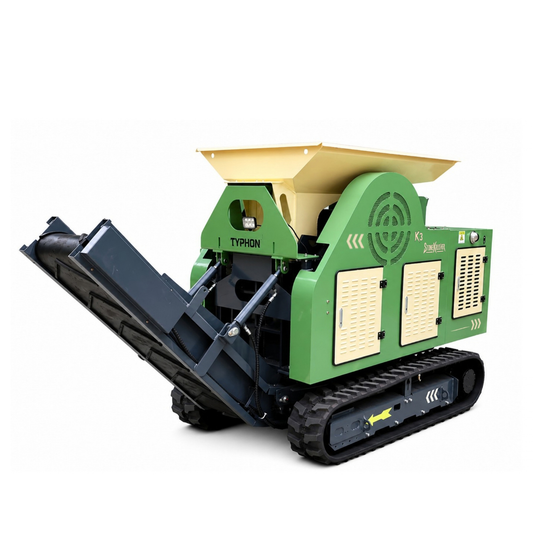 TYPHON STONEKRUSHER K3 Compact Tracked Jaw Crusher – 24.8HP Kubota Diesel  KONSTRUCTZ Series