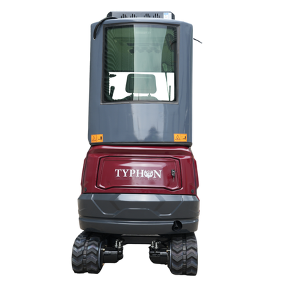 TYPHON TERROR XVII PRO Prestige Mini Excavator  Kubota D902 Diesel Engine  Retractable Rubber Tracks  Swing Boom  Hydraulic Thumb  AC & Heater