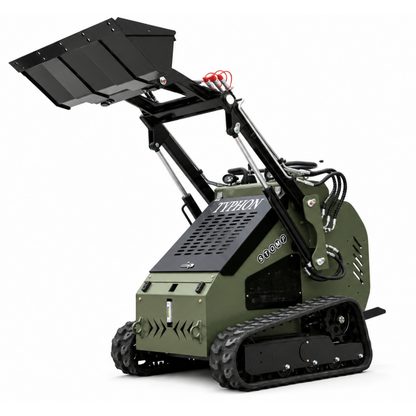 TYPHON STOMP 502 PRO Mini Skid Steer Loader - 22.1 HP Honda GX690, High-Flow Hydraulics, 992 lb Max Lift, Triangle Tracks - New Excavator For Sale