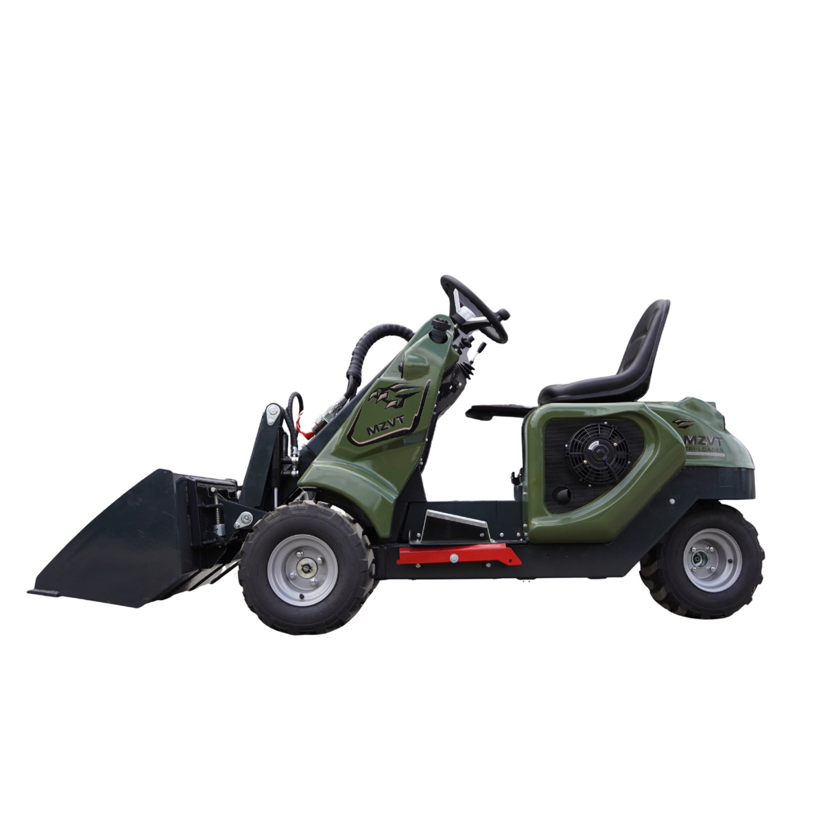 TYPHON MZVT Mini Wheel Loader 22 HP Honda GX690 772 LB Lift Hydraulic Bucket