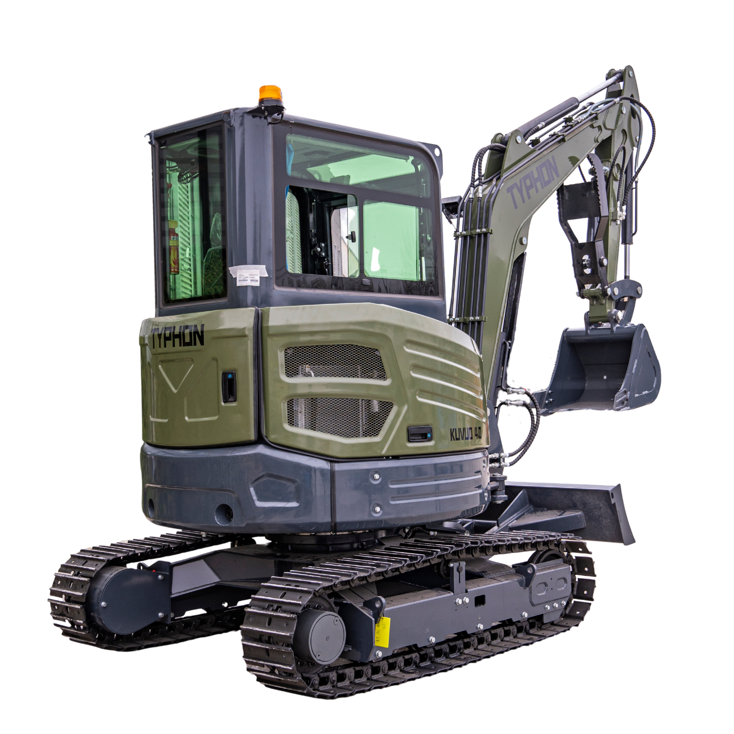 TYPHON KUVOU 4.0 mini excavator Kubota D1703 Diesel engine with 4Ton Operating Weight AC/ Heater - New Excavator For Sale