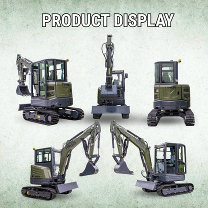TYPHON KUVOU 4.0 mini excavator Kubota D1703 Diesel engine with 4Ton Operating Weight AC/ Heater - New Excavator For Sale