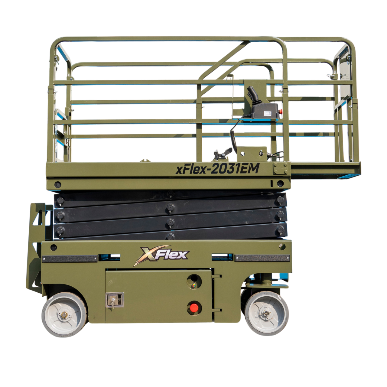 TYPHON xFlex-2031EM 1.2 Ton Electric Mini Scissor Lift&nbsp, 20 ft Max Platform Height&nbsp, 19.7-inch Platform Extension