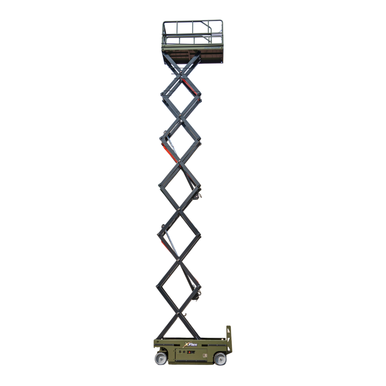 TYPHON xFlex-4046EW 2.6 Ton Electric Wheel Scissor Lift&nbsp; 40 ft Max Platform Height&nbsp; 35.4" Platform Extension
