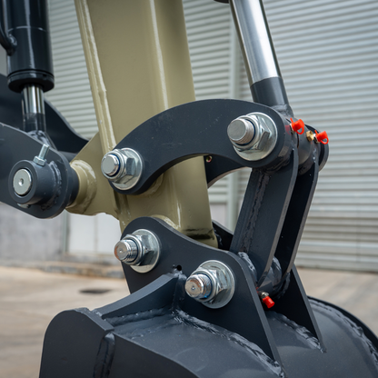 TYPHON TERROR XVII PRO 3,800 lb mini excavator with a Kubota D902 diesel engine, 360° swing, hydraulic thumb, and dozer blade.