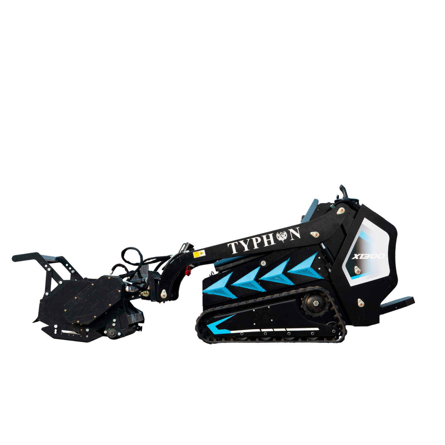 Heavy-Duty Forestry Mulcher Attachment for Mini Skid Steer TYPHON STOMP X1300 & 509 - New Excavator For Sale