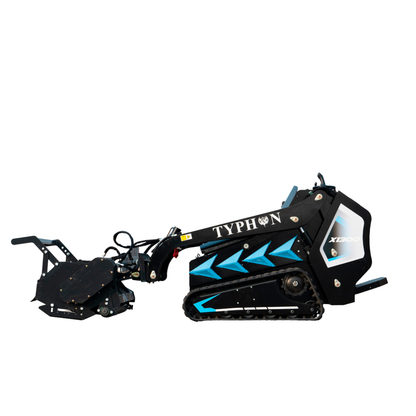 Heavy-Duty Forestry Mulcher Attachment for Mini Skid Steer TYPHON STOMP X1300 & 509 - New Excavator For Sale