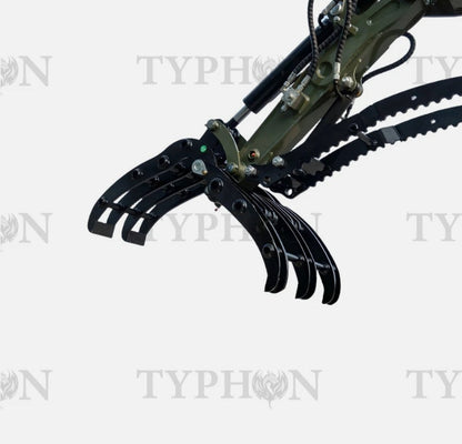 Compact Grapple Attachment For 2-3 ton 