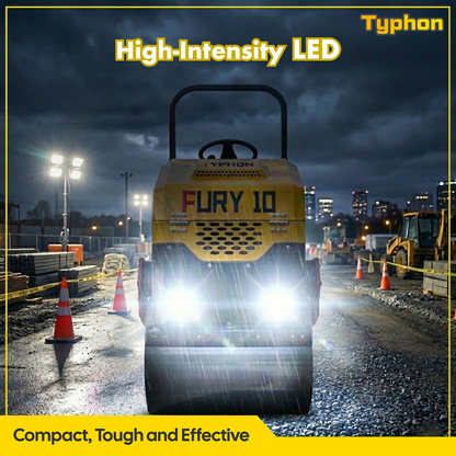 TYPHON Road Roller 10 – 1 Ton, 13.5 HP Briggs & Stratton, Hydraulic Drive, One-Key Vibration