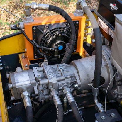 TYPHON Fury 15 Compact Road Roller – Hydraulic Drive, Front Wheel Vibration System, 13.5 hp B&S Gas Engine