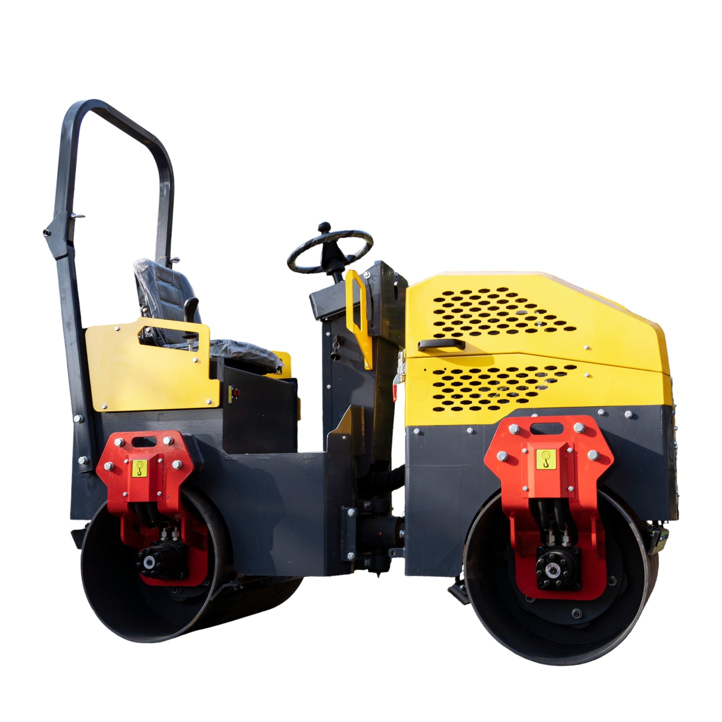 TYPHON Fury 15 Compact Road Roller – Hydraulic Drive, Front Wheel Vibration System, 13.5 hp B&S Gas Engine