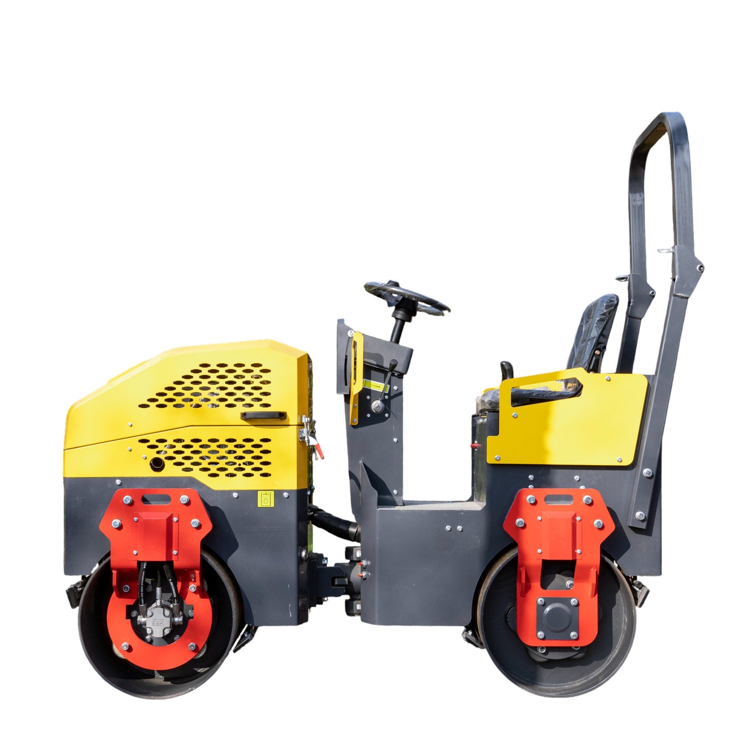TYPHON Fury 15 Compact Road Roller – Hydraulic Drive, Front Wheel Vibration System, 13.5 hp B&S Gas Engine