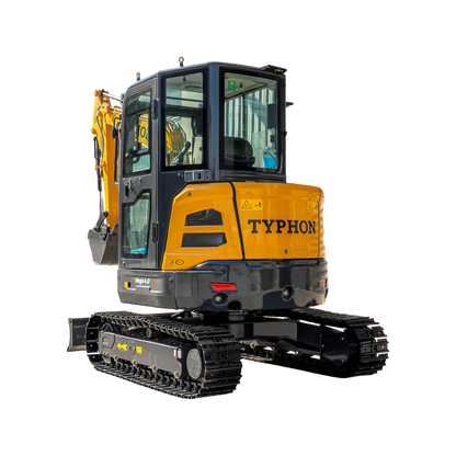 TYPHON NAGA 4.0 Mini Excavator 4-Ton Class with YANMAR 3TNV88F Engine, Zero Tail Swing, High Breakout Force, Advanced Hydraulics & Operator-Friendly Cabin