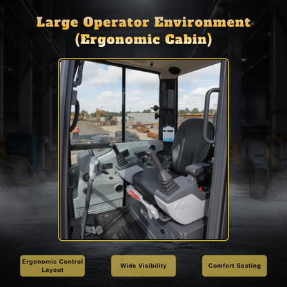 TYPHON NAGA 4.0 Mini Excavator 4-Ton Class with YANMAR 3TNV88F Engine, Zero Tail Swing, High Breakout Force, Advanced Hydraulics & Operator-Friendly Cabin