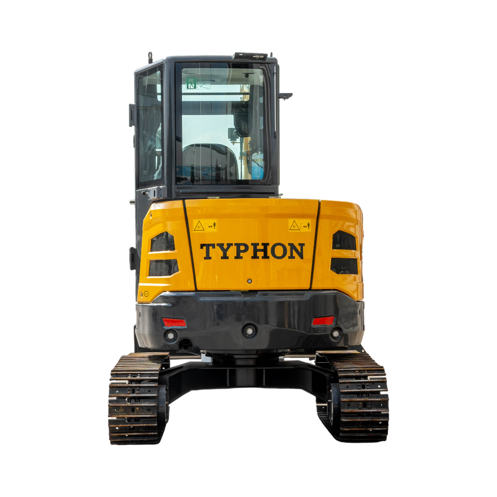 TYPHON NAGA 4.0 Mini Excavator 4-Ton Class with YANMAR 3TNV88F Engine, Zero Tail Swing, High Breakout Force, Advanced Hydraulics & Operator-Friendly Cabin