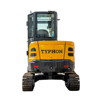 TYPHON NAGA 4.0 Mini Excavator 4-Ton Class with YANMAR 3TNV88F Engine, Zero Tail Swing, High Breakout Force, Advanced Hydraulics & Operator-Friendly Cabin