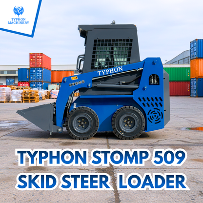 TYPHON STOMP 509 Mini Skid Steer 1.4ton with Kubota D1105  25hp  water cooled 4-Cycle Diesel engine