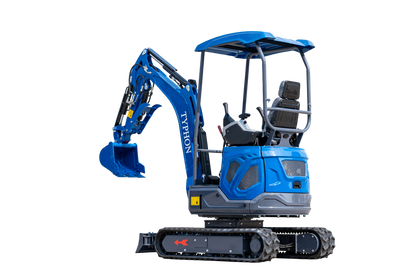 New TYPHON TERROR XIX STORM Mini Excavator 4000lbs 20.4hp Kubota D902 engine  Trench Digger with Boom Swing, Canopy, Retractable Tracks